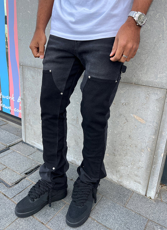 Jean de charpentier vintage à pattes d'éléphant