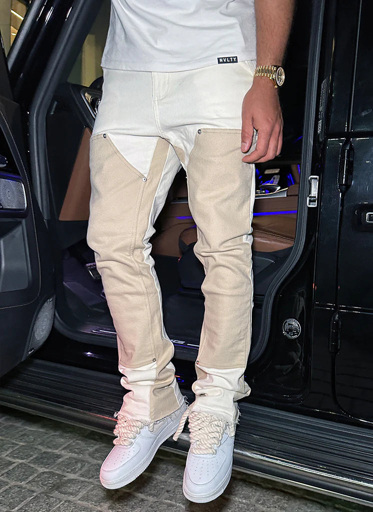 Jean de charpentier vintage à pattes d'éléphant